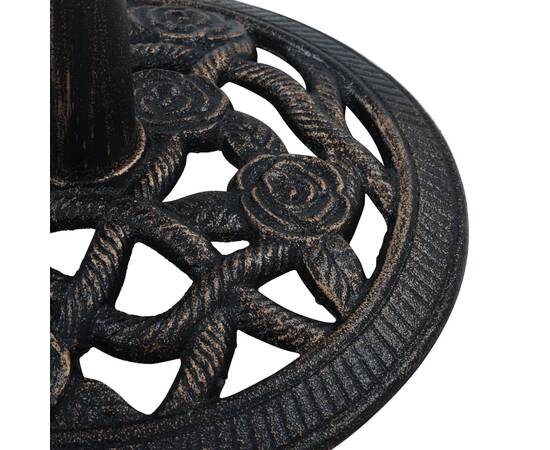 Suport de umbrelă, negru și bronz, 9 kg, fontă, 40 cm, 5 image