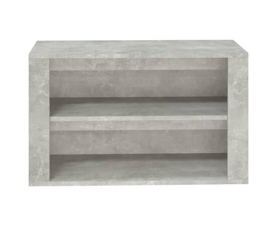 Pantofar, gri beton, 75x35x45 cm, lemn compozit, 5 image