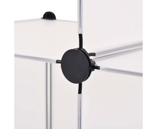 Dulap de depozitare tip cub, 6 compartimente, alb, 4 image