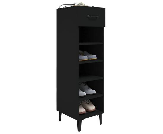 Pantofar, negru, 30x35x105 cm, lemn compozit, 6 image