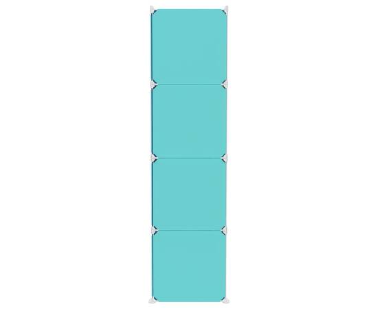 Dulap de depozitare cub pentru copii, 12 cuburi, verde, pp, 4 image