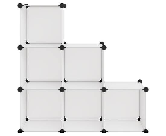 Organizator cub de depozitare, 6 cuburi, transparent, pp, 3 image