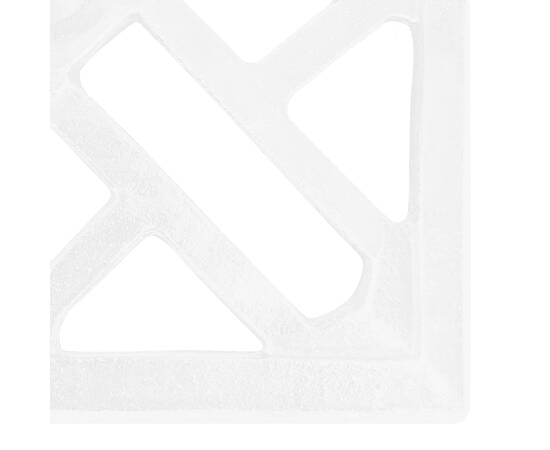 Suport de umbrelă, alb, 44x44x31, fontă, 5 image