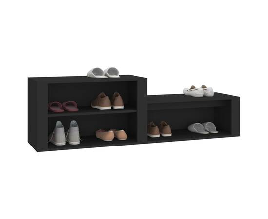 Pantofar, negru, 150x35x45 cm, lemn prelucrat, 4 image