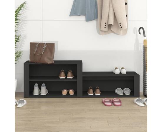 Pantofar, negru, 150x35x45 cm, lemn prelucrat, 3 image