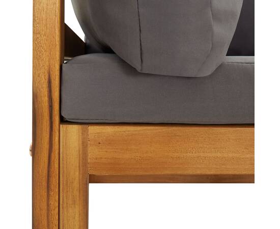 Canapele de colț modulare cu perne, 2 buc., gri închis, 7 image