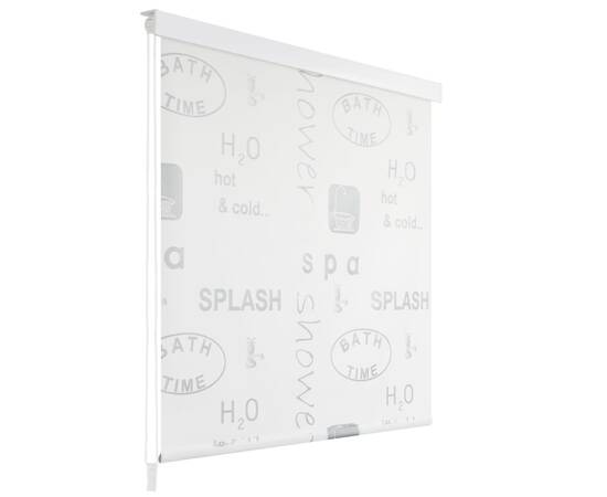 Roletă perdea de duș 80x240 cm imprimeu splash