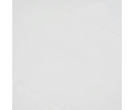 Masă de grădină, albă, 79x79x72 cm, plastic, aspect ratan, 4 image