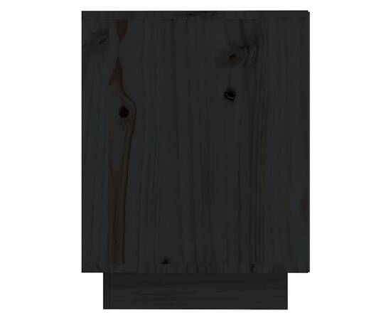 Pantofar, negru, 110x34x45 cm, lemn masiv de pin, 6 image