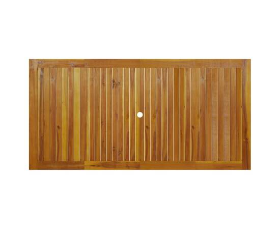 Masă de grădină, 200 x 100 x 74 cm, lemn masiv de acacia, 5 image