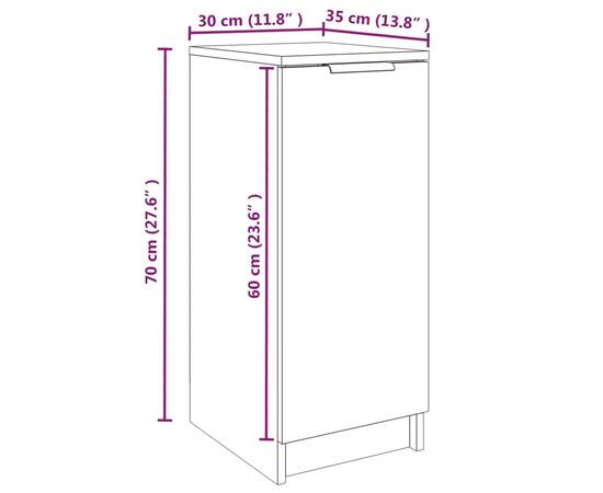 Pantofar, stejar sonoma, 30x35x70 cm, lemn compozit, 9 image