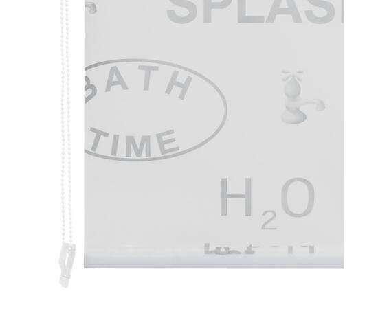 Roletă perdea de duș 100x240 cm imprimeu splash, 5 image