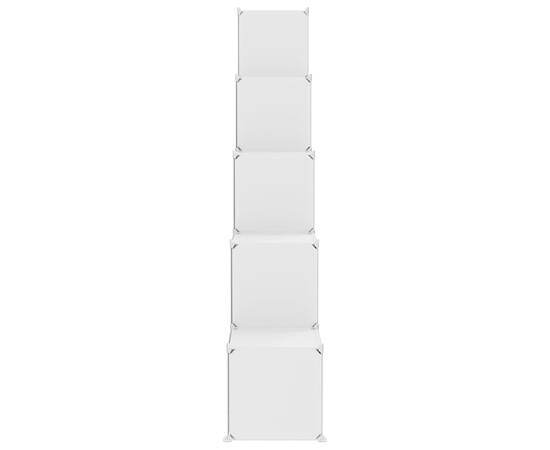 Dulap de depozitare cub pentru copii, 15 cuburi, alb, pp, 4 image