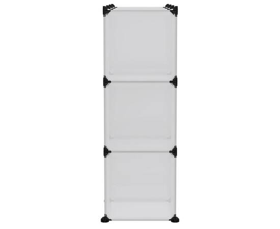 Organizator cub de depozitare cu uși, 9 cuburi, transparent pp, 5 image