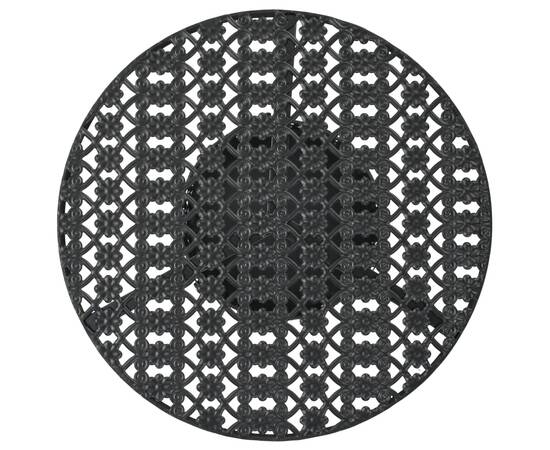 Masă de bistro, negru, 40 x 70 cm, metal, 2 image