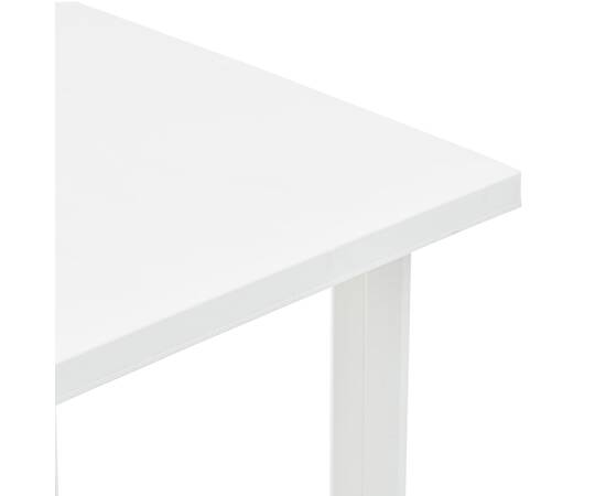 Masă de grădină, alb, 80 x 75 x 72 cm, plastic, 4 image
