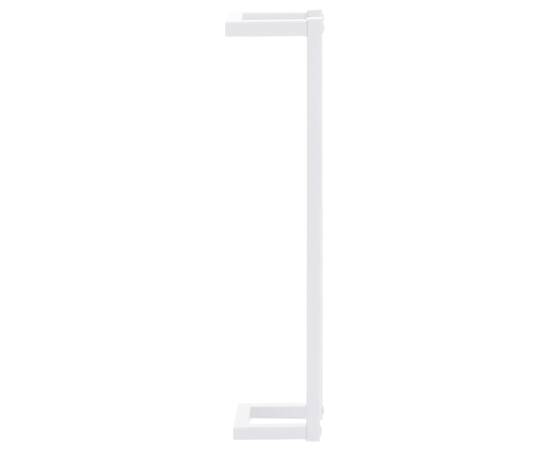 Suport de prosoape, alb, 12,5x12,5x60 cm, oțel, 4 image