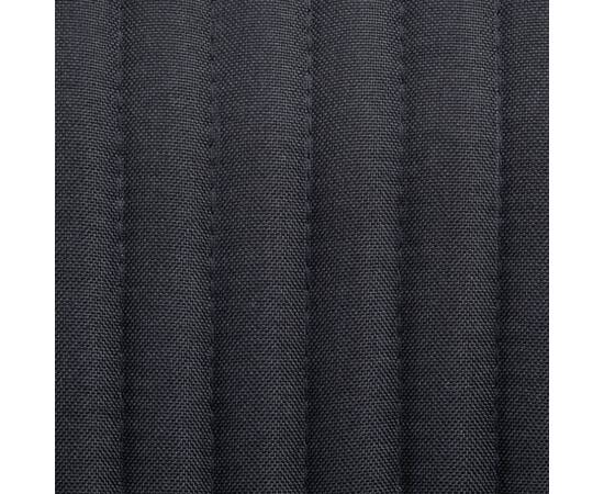 Scaune de bucătărie, 2 buc., negru, material textil, 2 image