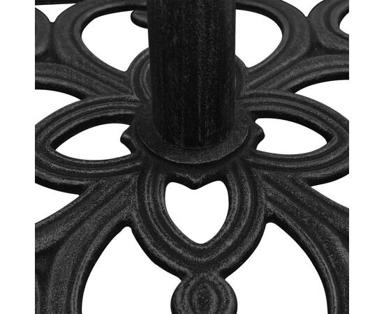 Bază de umbrelă, negru, 47x47x33 cm, fontă, 6 image