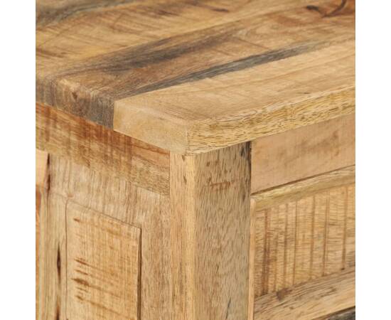 Dulap încălțăminte 4 niveluri cu sertar, lemn mango nefinisat, 8 image