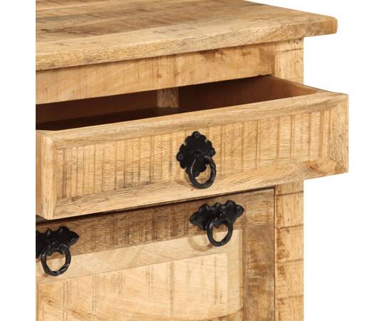 Dulap încălțăminte 4 niveluri cu sertar, lemn mango nefinisat, 5 image
