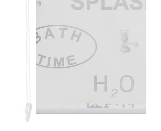 Roletă perdea de duș 140x240 cm imprimeu splash, 5 image