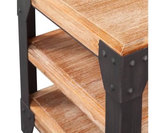 Set mobilier de sufragerie, 3 piese, lemn masiv de acacia, 5 image