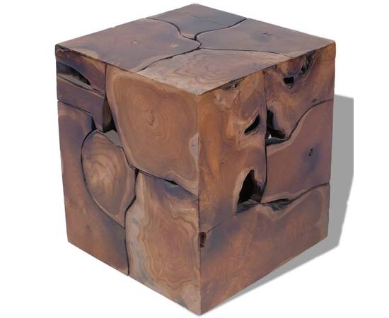 Taburete/măsuță de cafea din lemn de tec masiv, 6 image