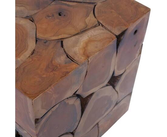 Taburete/măsuță de cafea din lemn de tec masiv, 9 image