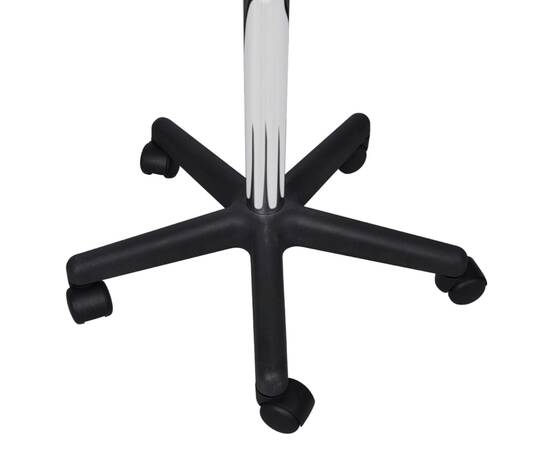 Taburete de birou, 2 buc., alb, 35,5x98 cm, piele ecologică, 4 image