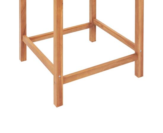 Set mobilier bar, 3 piese, lemn masiv de tec, 8 image