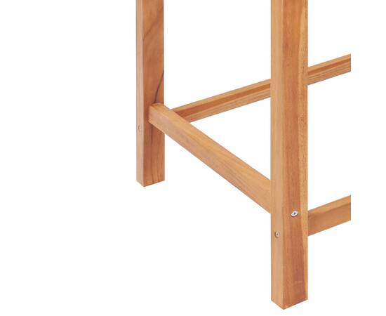 Set mobilier bar, 3 piese, lemn masiv de tec, 9 image