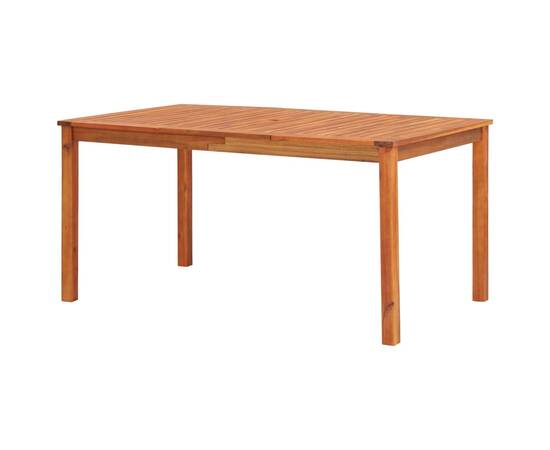 Set mobilier de grădină cu perne, 5 piese, lemn masiv acacia, 3 image