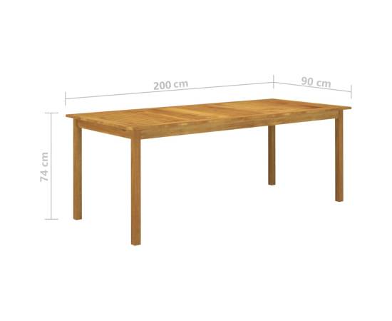 Set mobilier de grădină, 9 piese, gri, 8 image