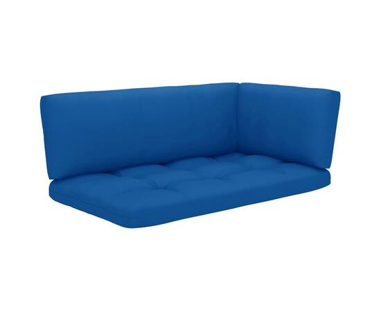 Canapea din paleți cu 2 locuri, cu perne, lemn pin tratat, 3 image