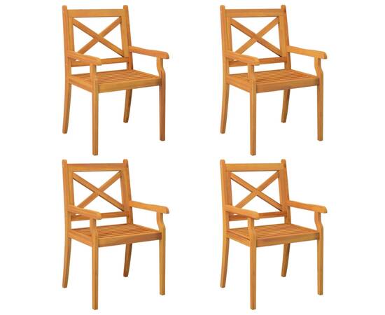 Set mobilier de grădină, 5 piese, lemn masiv de acacia, 7 image