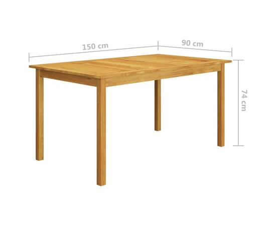 Set mobilier de grădină, 5 piese, negru, 9 image