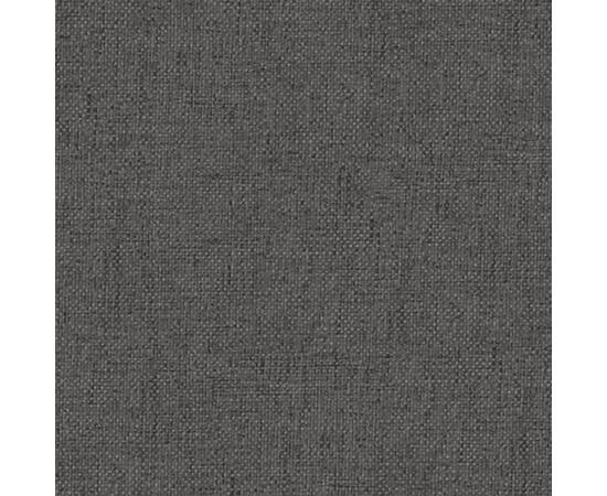 Taburet, gri închis, 60x60x39 cm, textil și piele ecologică, 5 image
