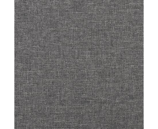 Taburet, gri deschis, 60x60x39 cm, material textil, 5 image
