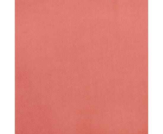 Taburet, roz, 60x60x39 cm, catifea, 5 image