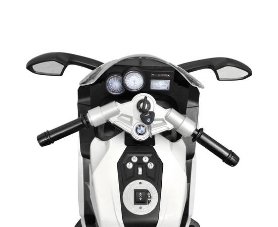 Motocicletă electrică pentru copii bmw 283, 6v, alb, 10 image