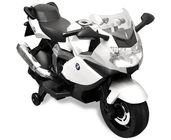 Motocicletă electrică pentru copii bmw 283, 6v, alb, 8 image