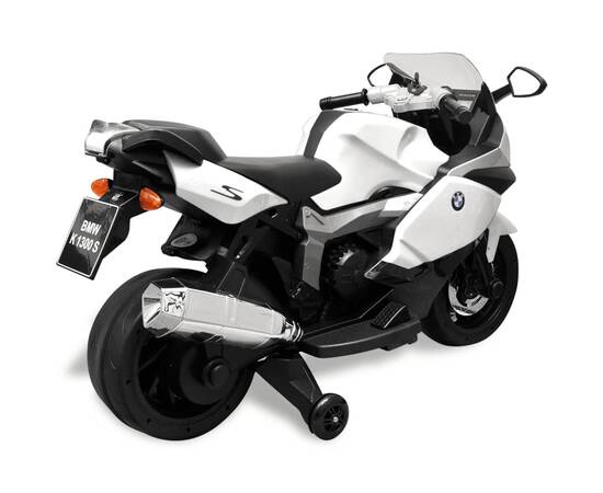 Motocicletă electrică pentru copii bmw 283, 6v, alb, 6 image