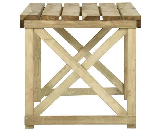 Set mobilier de exterior, 3 piese, lemn de pin tratat, 5 image