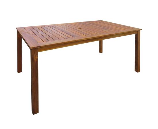 Set mobilier de exterior, 7 piese, lemn masiv de acacia, 2 image