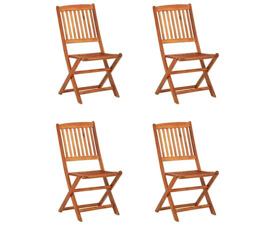 Set mobilier de grădină, 5 piese, lemn masiv de acacia, 3 image