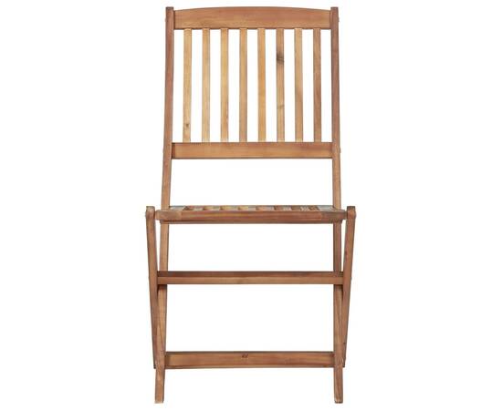 Set mobilier de grădină, 5 piese, lemn masiv de acacia, 9 image