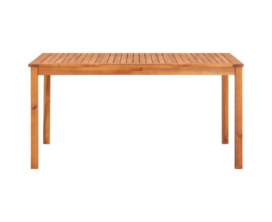 Set mobilier de exterior cu perne 5 piese lemn masiv de acacia, 7 image