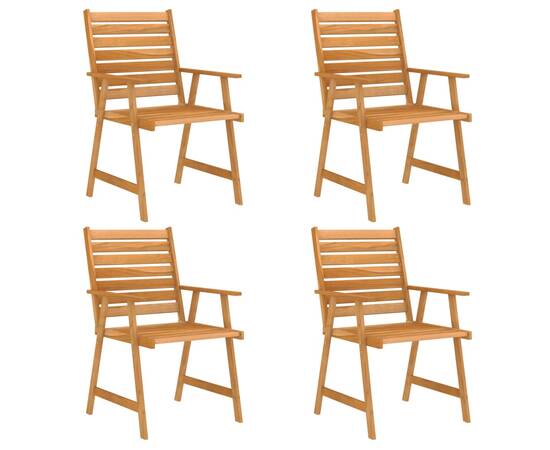 Set mobilier de masă pentru grădină, 5 piese, lemn masiv acacia, 4 image