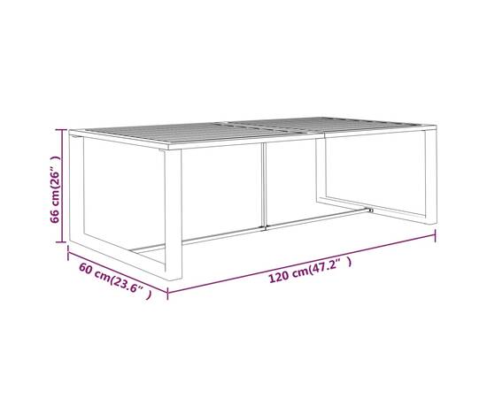 Set mobilier de grădină cu perne, 5 piese, antracit, aluminiu, 7 image